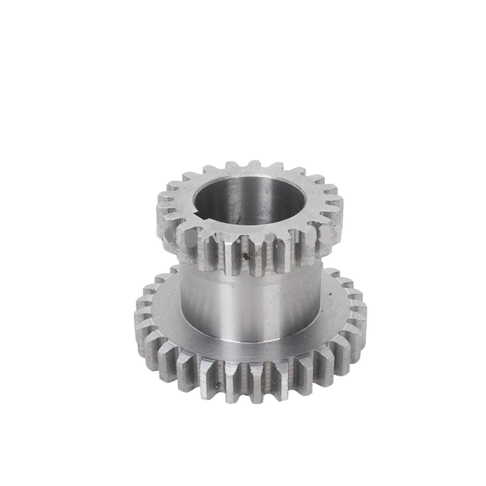 DINGGUANGHE-CUP Durable 2pcs High and Low Metal Transmission Speed Gears CJ0618 Teeth T29xT21 T20xT12 Metal Lathe Shaft Duplicate Double Gear