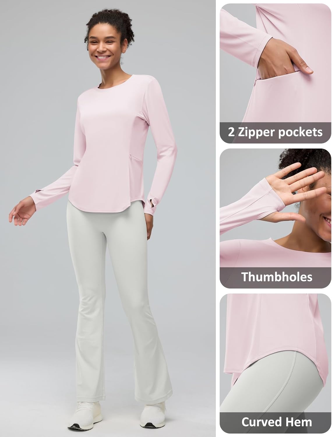 Women's UPF 50+ Sun Protection Long Sleeve Shirts Rash Guard Shirts Lightweight Quick Dry Hiking Fishing Swim Shirts Outdoor - Image 5