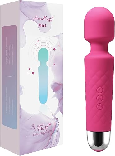 Love Magic Masajeador personal recargable para mujer, 20 patrones y 8 velocidades, vibrador de punto G, vibrador pequeño silencioso para mujeres y