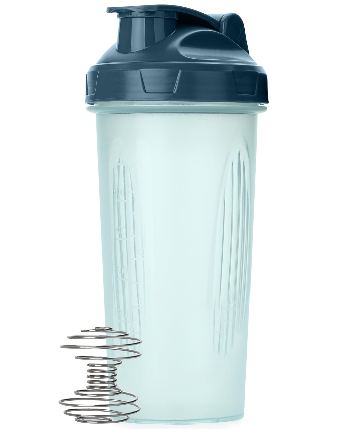 Mr. Pen- Shaker Bottles for Protein Mixes, 28 oz, 1 Pack, Clear, Protein Shaker Bottle with Wire Whisk Ball, Blender Bottle