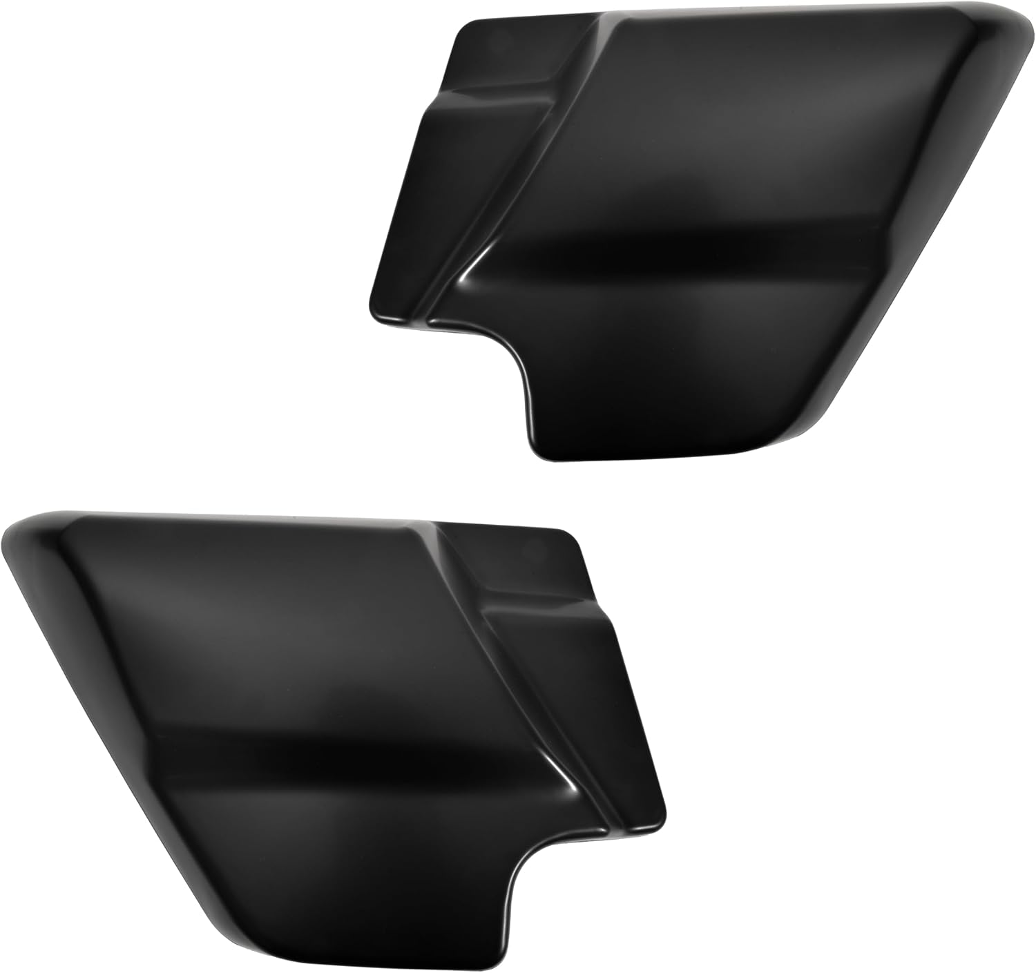 Black Left Right Side Cover Panel for Harley Touring Street Glide Road King Road Glide Electra Glide 2009-2025 Accessories, Replace # 66048-09 & 66250-09