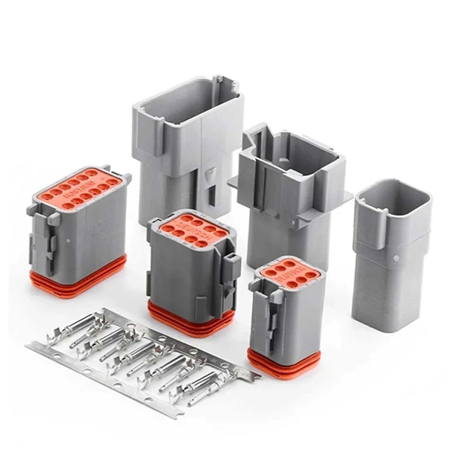 1sets DT 2 3 4 6 8 12 Pin Auto Waterproof Connector Automotive Sealed Electric Male and Female Plug DT06-2S DT04-2P(12P Whole Set)