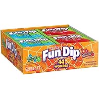 Vista 3 de Fun Dip Candy, Halloween Trick or Treat Razz Apple Magic Dip & Cherry Yum Diddly Dip Candy Pouches, 44 ct