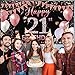 21st Birthday Decorations Backdrop Banner, Happy 21st Birthday Decorations for Her, Rose Gold Birthday Photo Props Backdrop, Cheer to 21 Year Birthday Party Sign Decor Large Fabric 6.1ft x 3.6ft PHXEY