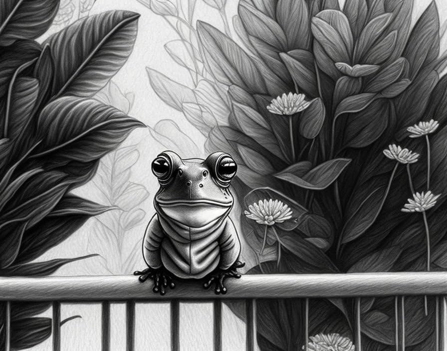 Poster animal balcon toile 58x90cm pour décoration salon poétique