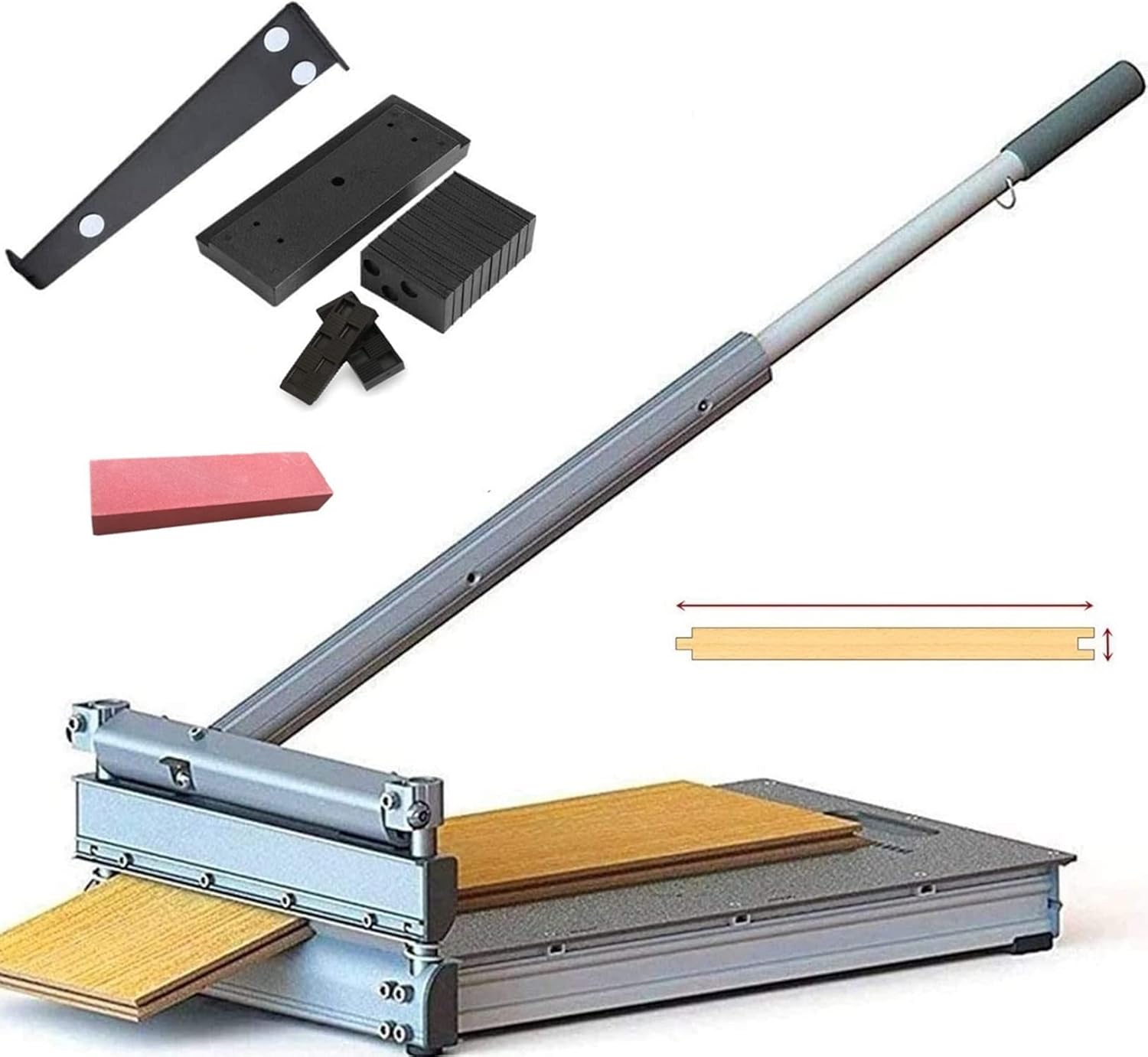 Best Seller MantisTol 13'' Laminate Flooring & Siding Cutter MC-330 with Installation Kit ; For Pergo, Wood, Siding, Vinyl plank and More; Best Buy!