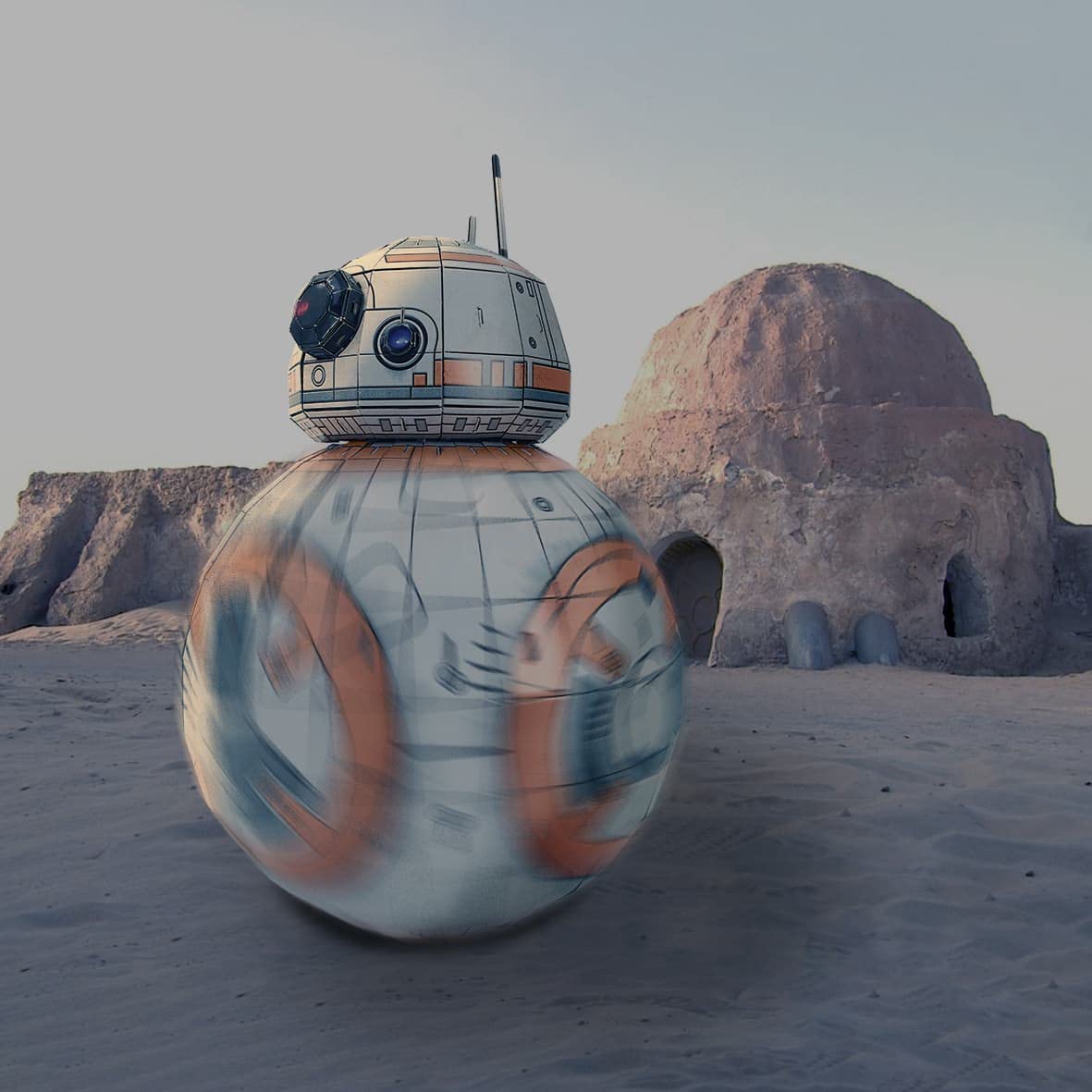 Party town Puzzle 3D-BB8, Figurines Star Wars Enfants 10 Ans 81 Pièces, Construire Adultes, Maquettes à Monter, 8436598032130