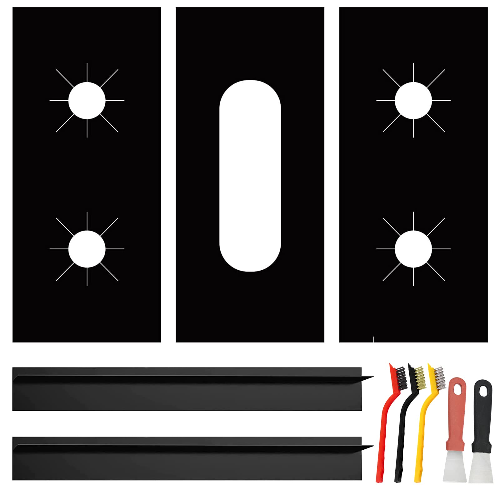 MOKARO Stove Guard Stove Top Protector Gas Stove Burner Covers Protectors Compatible With Samsung Gas Range Stove Liners 0.4mm Reusable Non-Stick Washable Keep Stove Clean 10 Pack