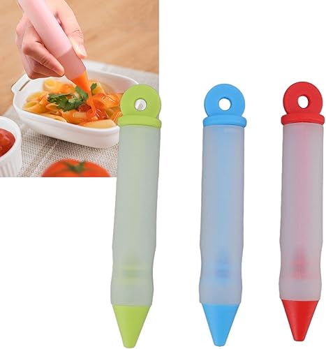 Miniatura 2 de Kit de herramientas de bolígrafo para decoración de pasteles, silicona de grado alimenticio, desmontable, para manualidades, con 12 patrones para