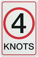 4 Knots Sign Safety for Indoor Outdoor Use, Metal Sign 8x12 Inch