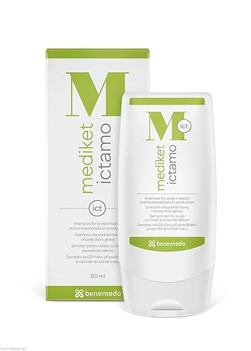 Mediket Ictamo Shampoo 2.7 fl oz seborrea en cabello, costras, llagas, exceso de sebo fuerte