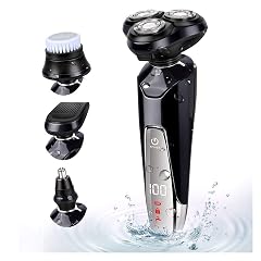 Electric Shavers for Men Bald Head Shaver LED Mens Electric Shaving Razors Rechargeable Cordless Wet Dry Rotary Shaver