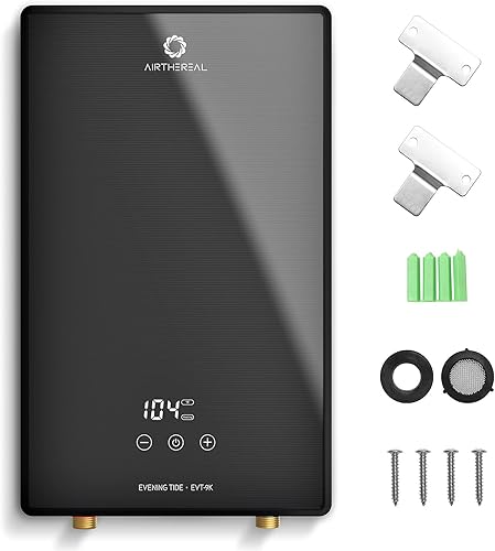 Vista 34 de Airthereal Calentador de agua eléctrico sin tanque, 8 kW, 240 voltios, agua caliente sin fin a demanda, auto modula para ahorrar energía, uso