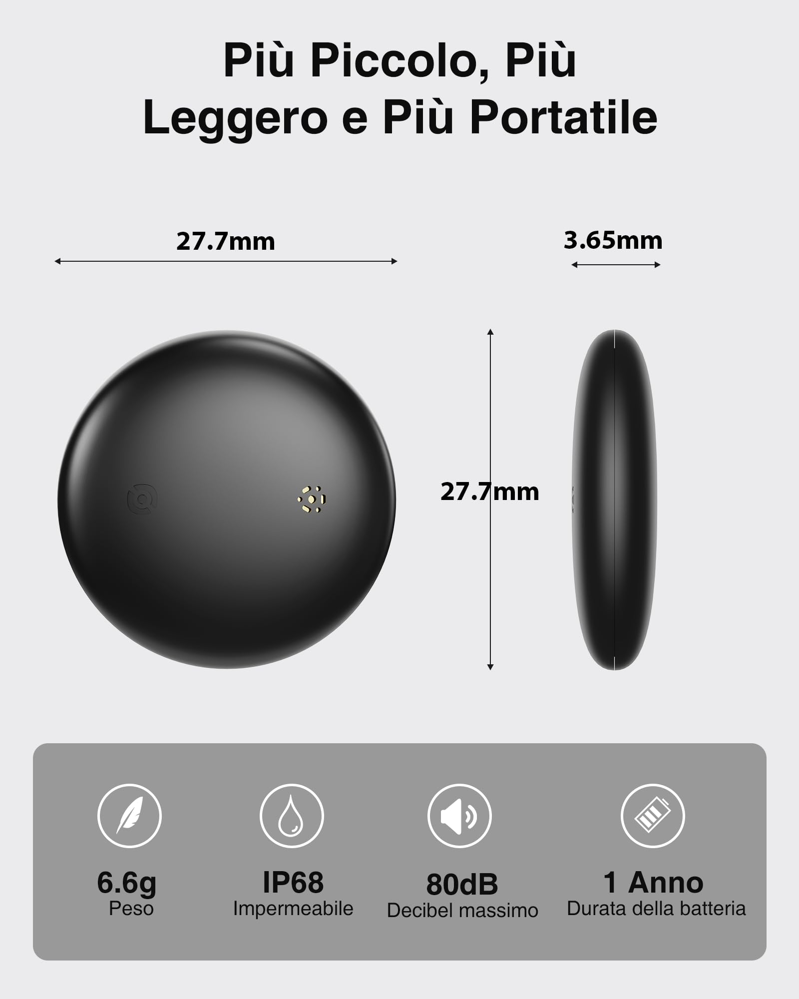 Vivilife Localizzatore di posizione Smart Tag per Apple Trova la mia chiave iOS Articolo per bagagli Oltre il localizzatore della portata Bluetooth Localizzazione vocale 44 Vivilife Localizzatore di posizione Smart Tag per Apple Trova la mia chiave iOS Articolo per bagagli Oltre il localizzatore della portata Bluetooth Localizzazione vocale 44