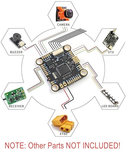 Miniatura 2 de Control de vuelo F405 Apoyo OSD Entrada 3-6S LIPO 12.6-25V para FPV RC Drone Quacopter