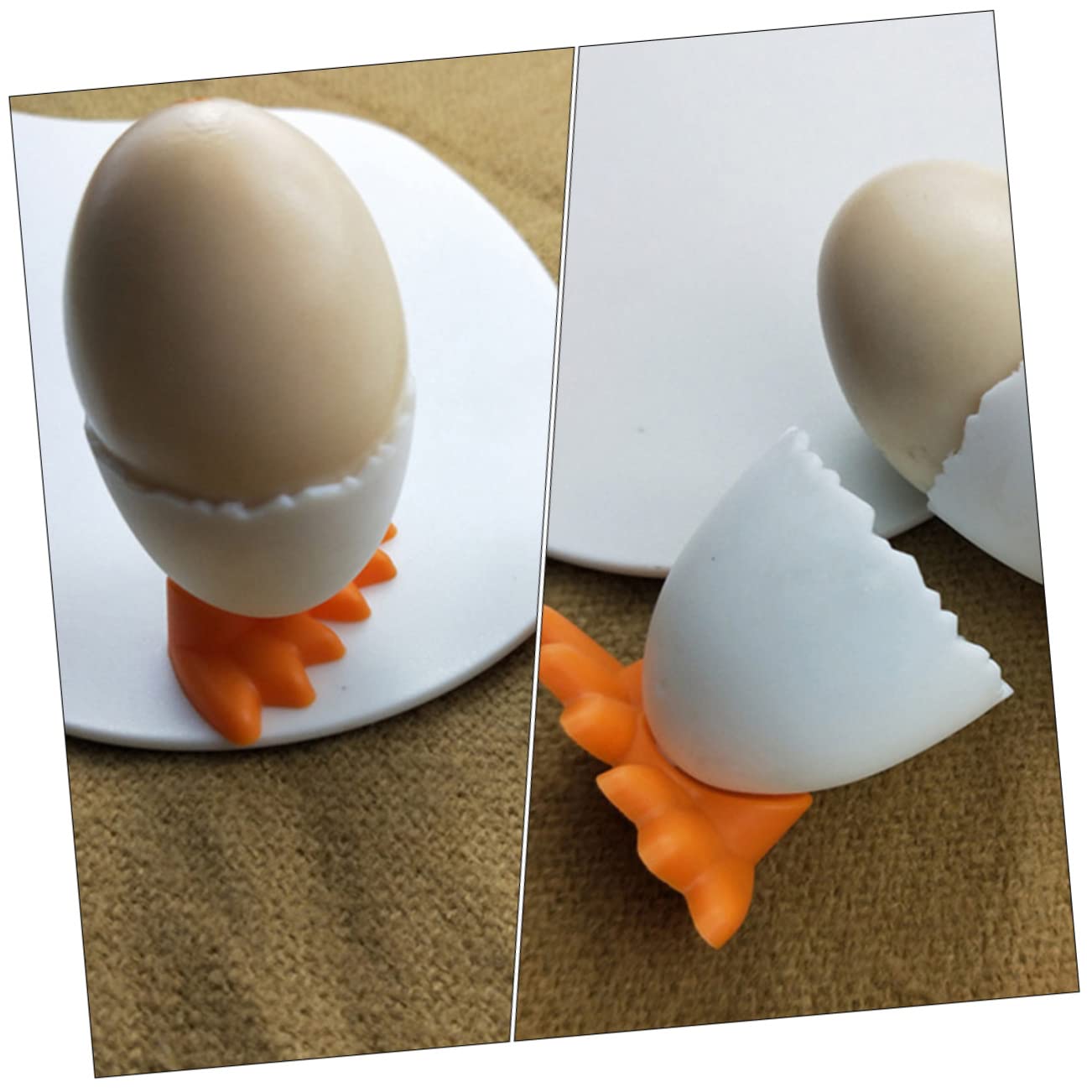 Veemoon Sets Easter Egg Cup Holders Poached Egg Cups Chicken Design Pp Material Pcs
