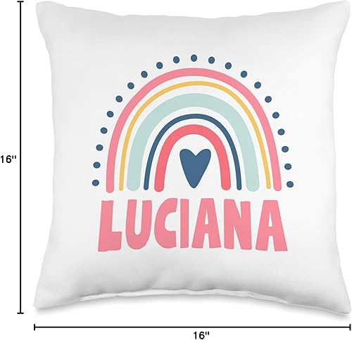 Miniatura 5 de Idea Regalo Personalizzata con Nome Gifts Idea Luciana Name Custom Woman Myth Legend - Almohada para fiesta de cumpleaños, 18 x 18 pulgadas,