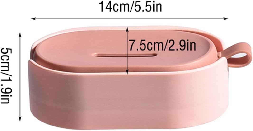 Soap Box Creative Punch-Free Suction Cup Soap Holder, Home Bathroom Soap Box Holder with Scrubbing Brush, is The First Choice for Gifts for Family Soap Holder (Color : Gris)