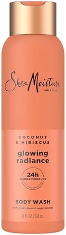 Shea Moisture Coconut Hibiscus Body Wash Glowing Radiance Glowing 18 oz