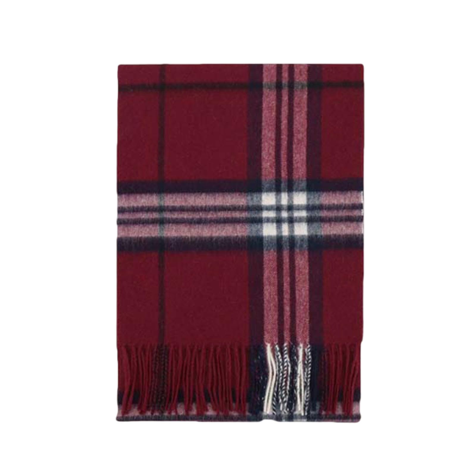Sciarpa Donna Sciarpa da Donna Scialle di Lana Sciarpa Scozzese Calda E Morbida da Uomo E da Donna Regalo da Uomo E da Donna 180 * 30 Cm-Claret
