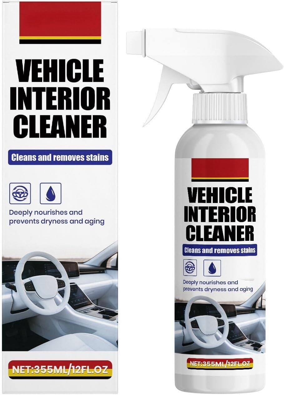 Car Interior Cleaner By, Easy Application, Deep Cleaning for Car Seats, Dashboards & More