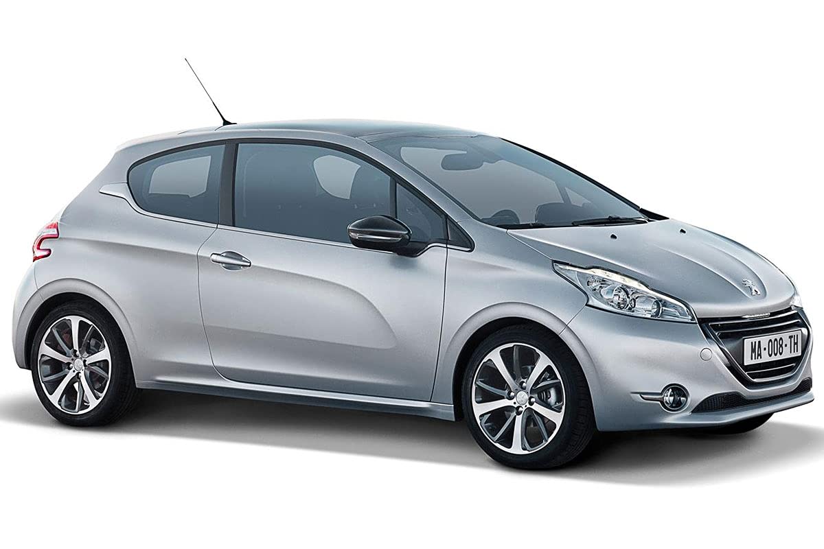 Alfombrillas para Peugeot 208 de 2012 a 2019 A Medida, Antideslizantes, talonera de Goma Reforzada, Botones de fijación