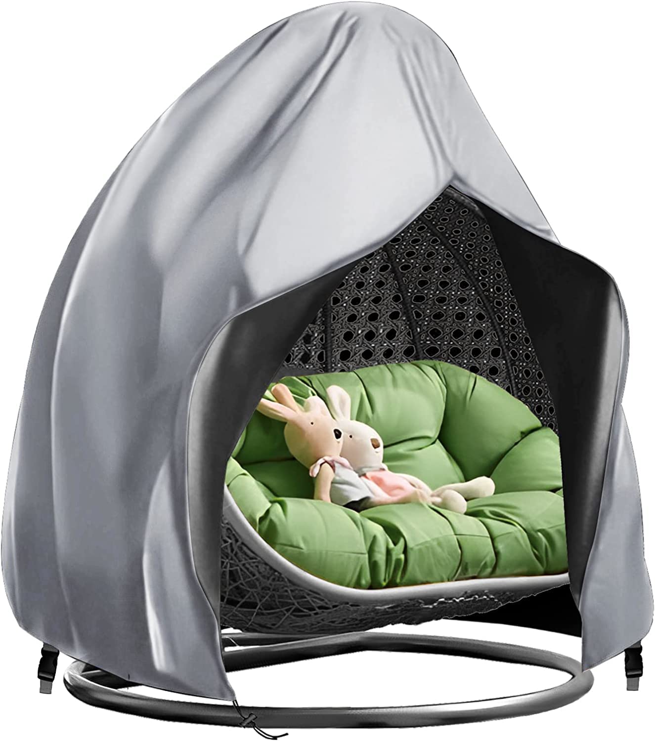 Housse de chaise double œuf en tissu Oxford 420D résistant bâche haut de gamme 230x200cm