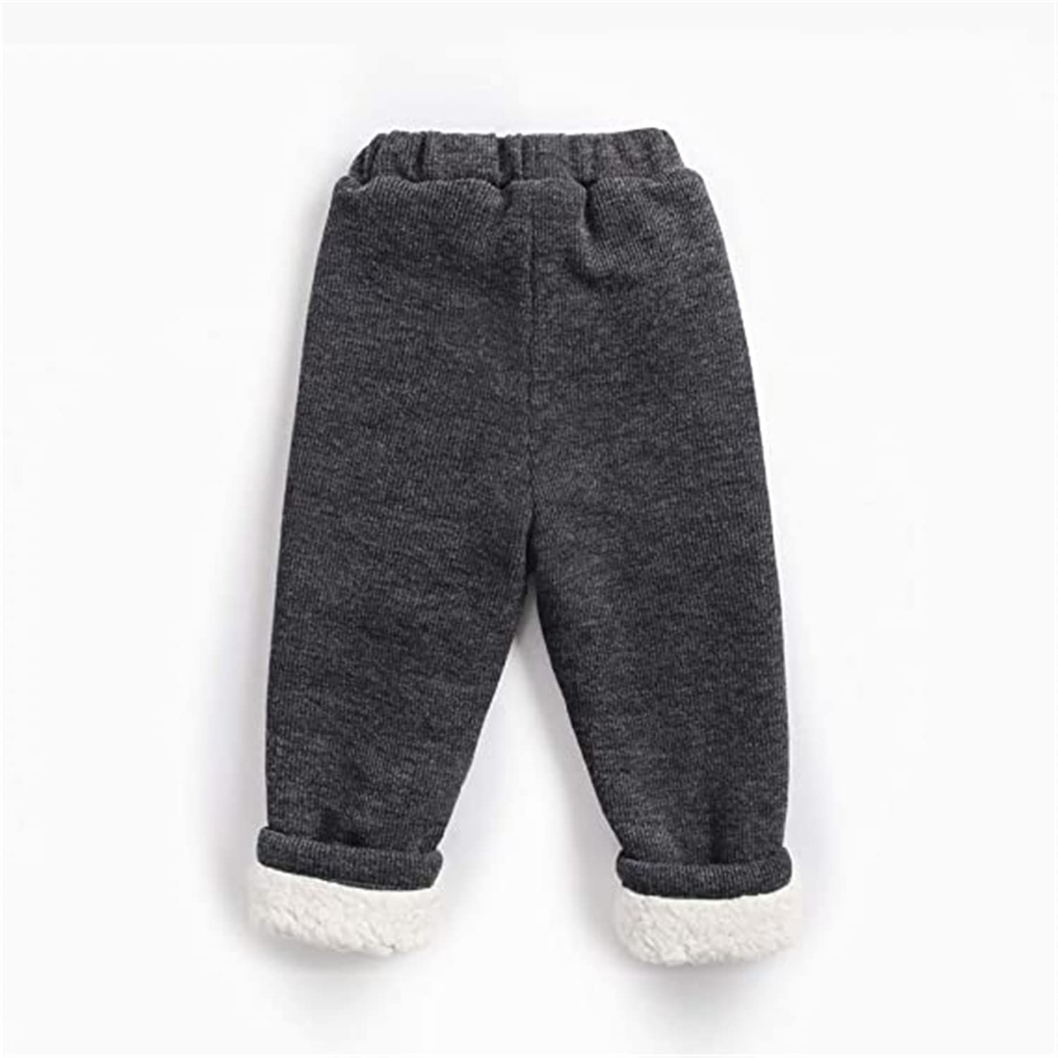 Little Baby Girl Boy Inverno Caldo Pantaloni da Jogging a Vita Alta Pantaloni da Bambino in Cotone con Coulisse Pantaloni di Velluto a Coste Foderati in Pile