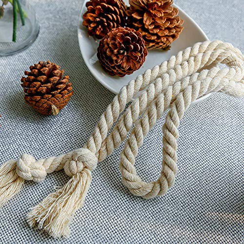 YG_Oline 6 pcs Cotton Curtain Ties, Outdoor Rope Curtain Tieback Farmhouse Style Curtain Holdback - Image 3