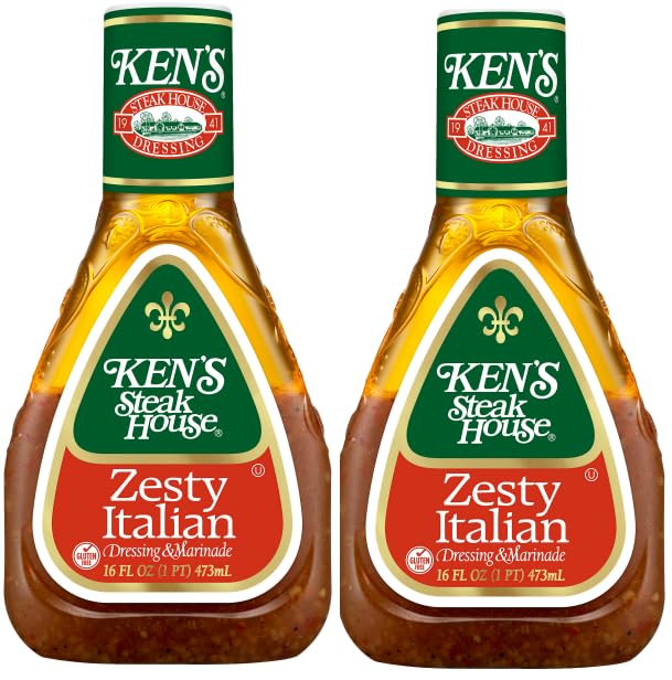 Pack Of 2 Zesty Italian Salad Dressing and Marinade, 16 oz.