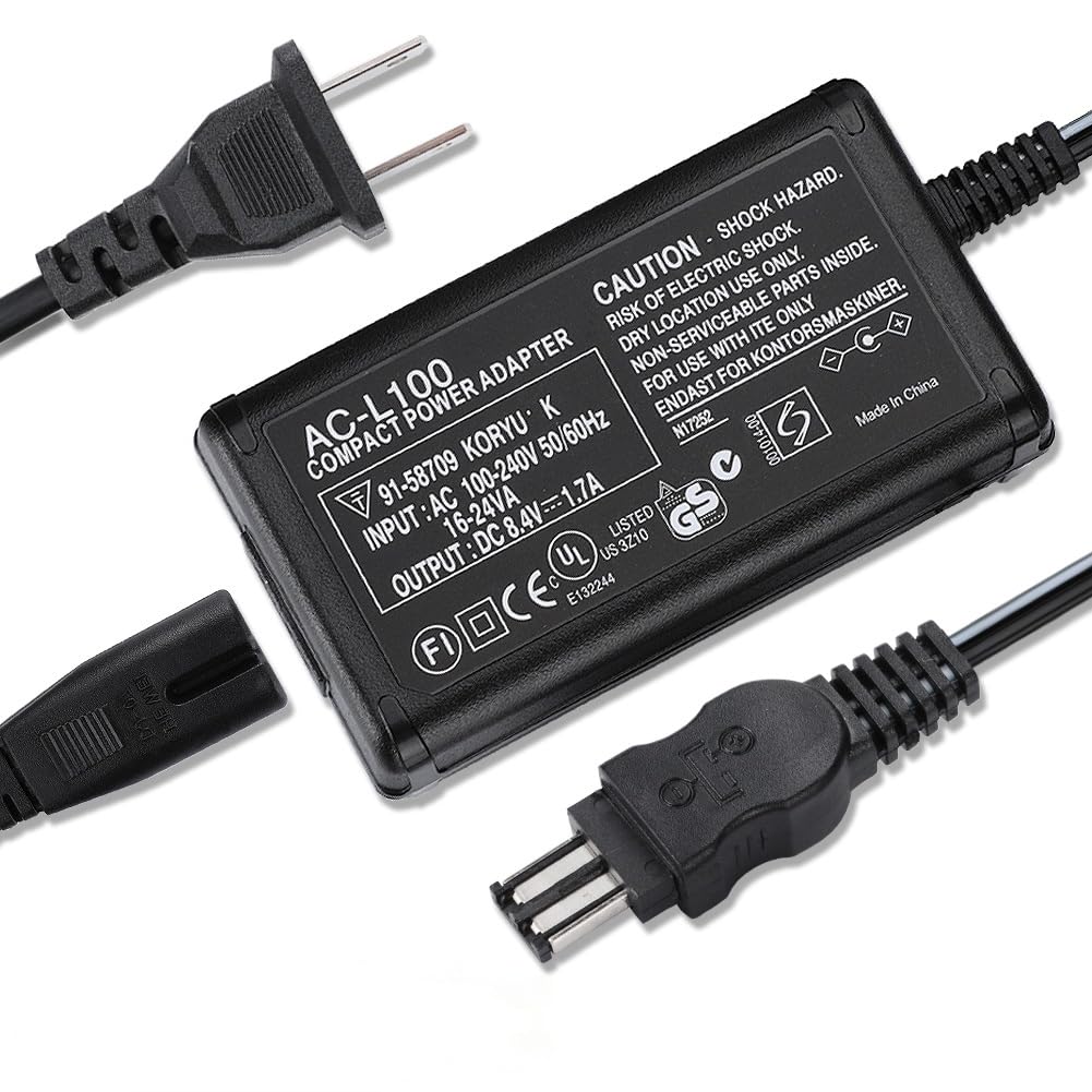 AC Adapter Charger Compatible Sony Handycam CCD-TRV16 CCD-TRV17 CCD-TRV25 CCD-TRV35 CCD-TRV36 CCD-TRV37 CCD-TRV43 CCD-TRV57 CCD-TRV58 CCD-TRV65 CCD-TRV66 CCD-TRV67 CCD-TRV68 TRV118 TRV128 TRV138