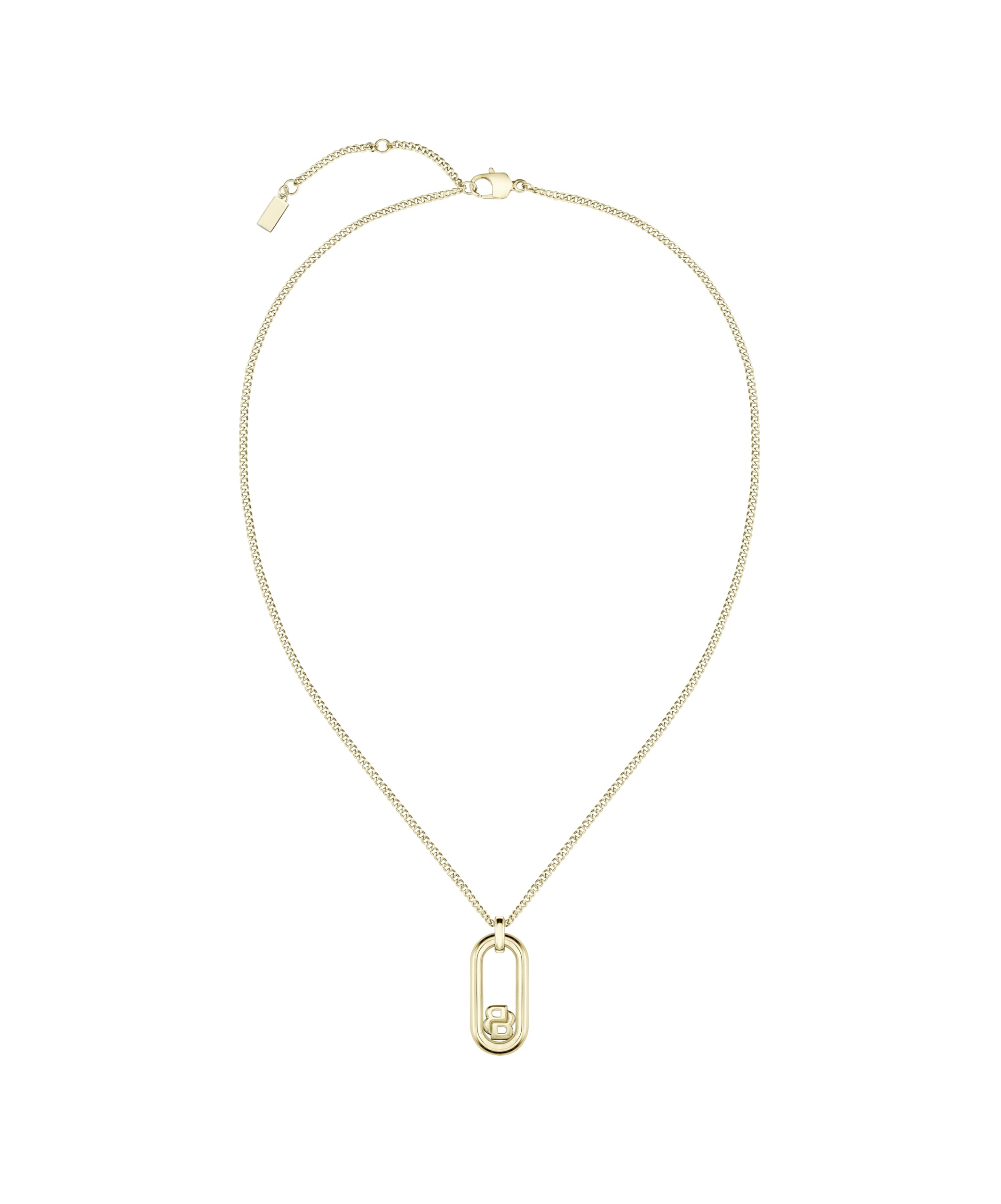 BOSS Jewelry Collar, Pulsera de Cadena o Pendientes para Mujer Colección DOUBLE B SWING en Acero Inoxidable Oro Amarillo