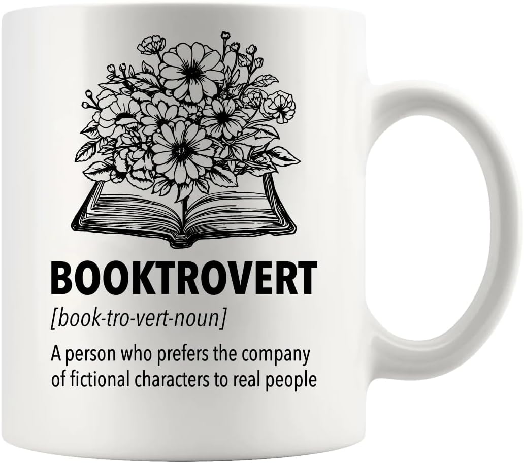Panvola Booktrovert Book Lover Gifts Definition Mug Book Readers Gifts
