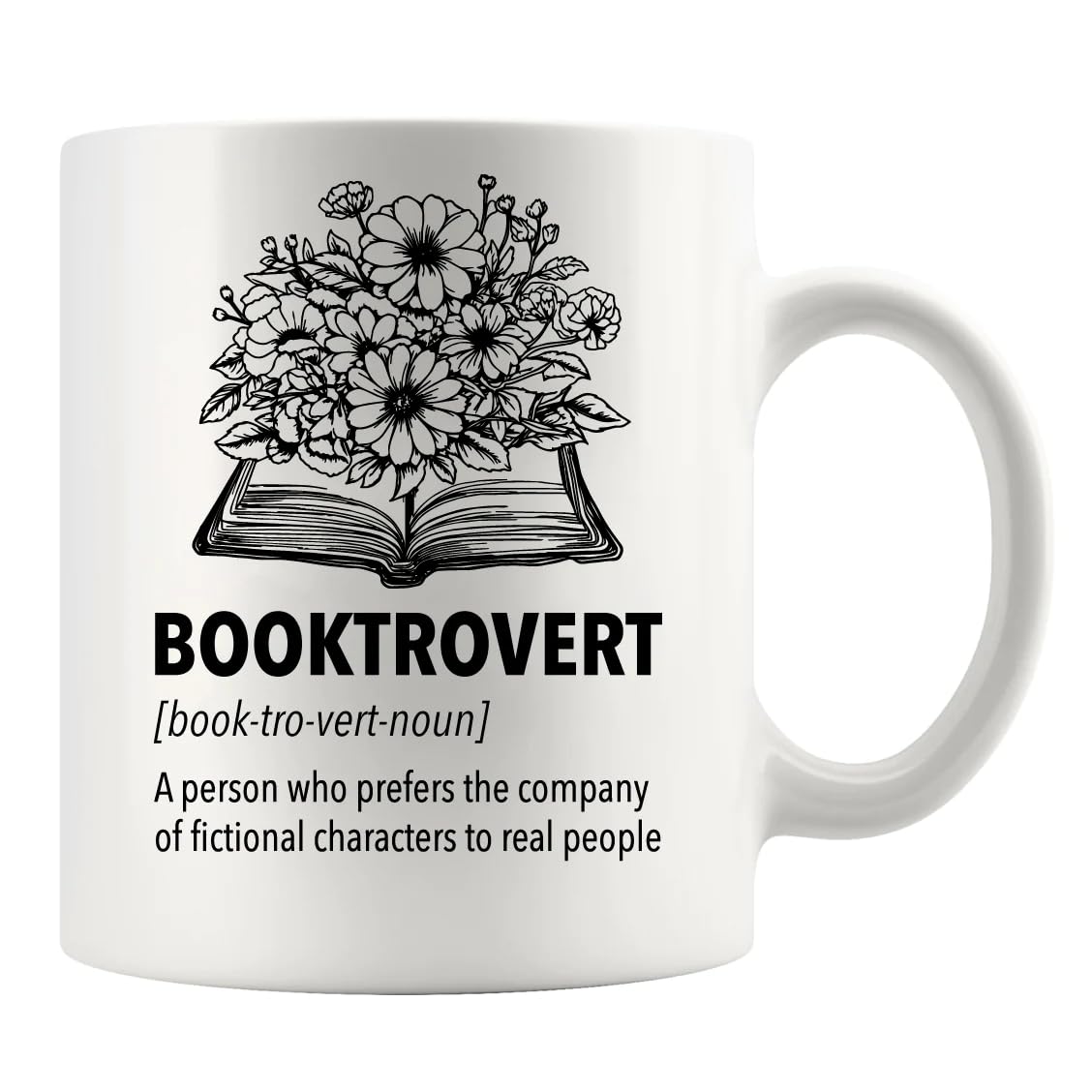 Panvola Booktrovert Book Lover Gifts Definition Mug Book Readers Gifts For Women Men Sister Girlfriend Wife From Husband Boyfriend Dad Mom Funny Ceramic Mug Novelty Drinkware 11oz White