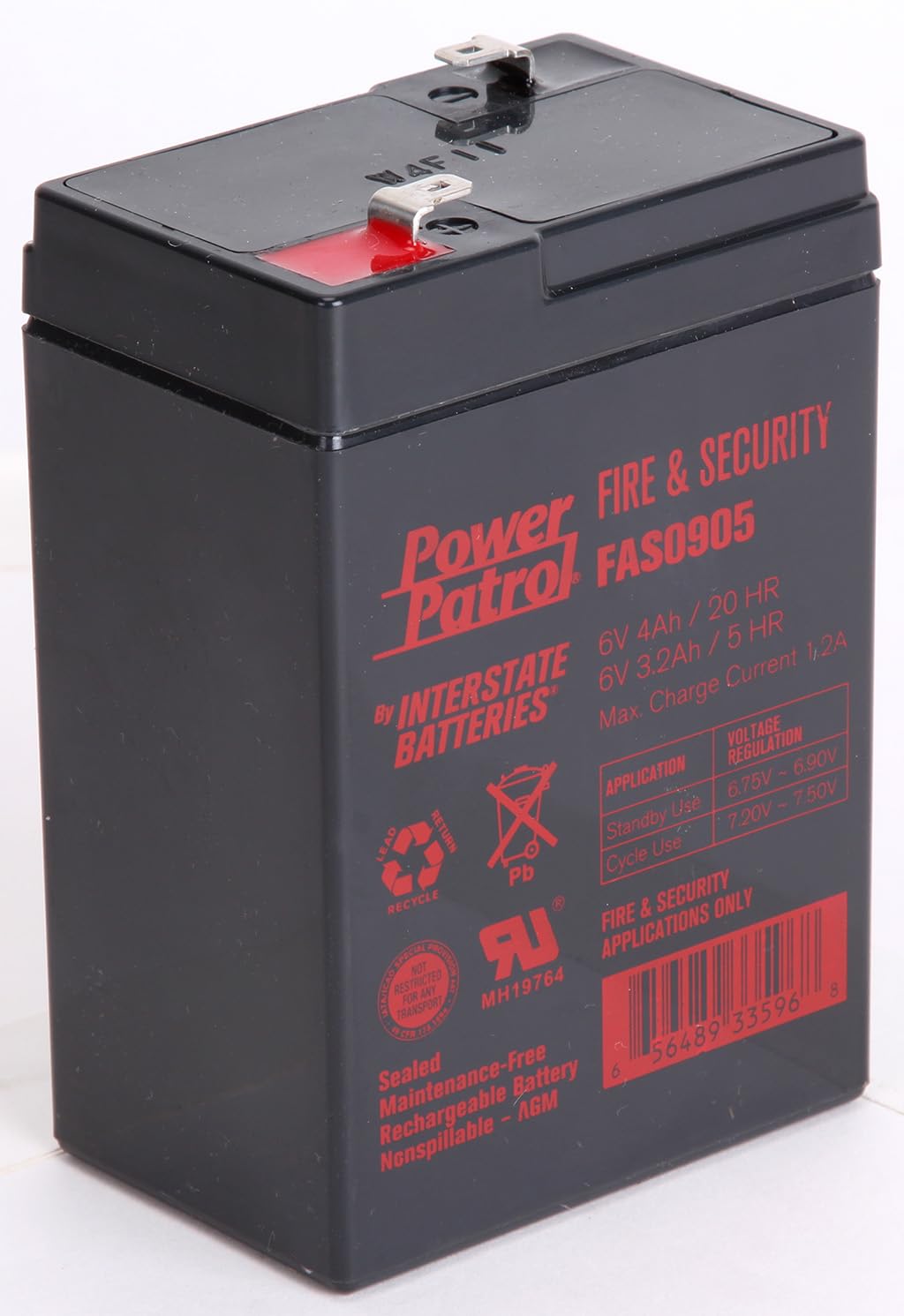 Amazon.com: Interstate Batteries 6V 4Ah Fire & Security