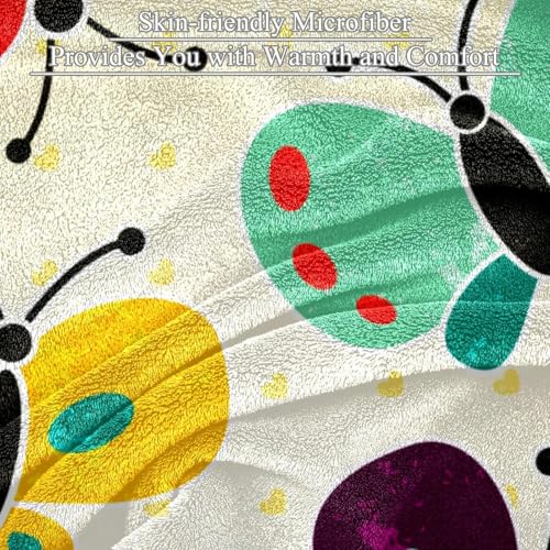 Jeté de canapé papillon couverture chaude en microfibre pour vos soirées