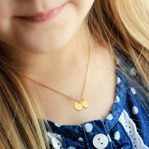 Miniatura 3 de EXEINCITE Two Initial Necklaces for Women Girls, 14K Gold Plated Dainty You and HerHis Initial Necklace Jewelry Personalized Gifts for Women Teen