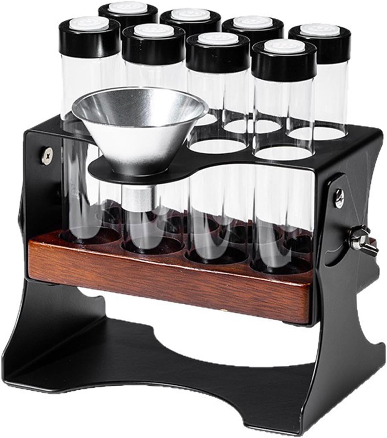 Food Grade Adjustable Inclined Coffee Showcases Stand Including Ventilation Systems Inclined Storage Rack Adjustable Coffee Stand