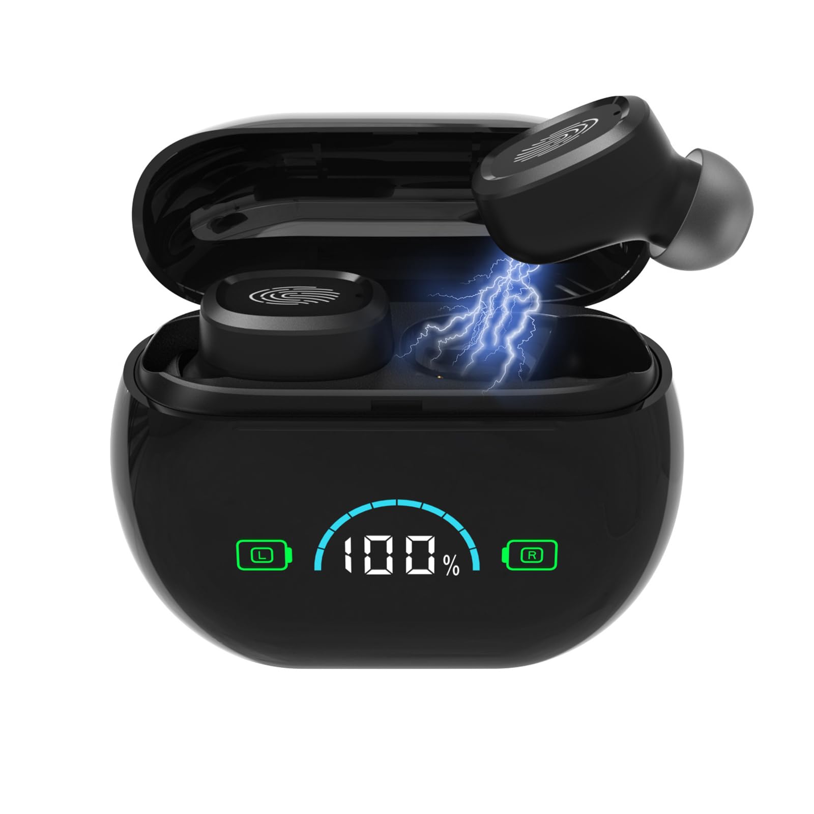 Photo 1 of ***FACTORY SEALED*** Hearing Aids, OTC Rechargeable Hearing Aids for Seniors & Adults with Hearing Loss, Clear Sound and Ultra-Comfort Fit, 80Hrs Long-Lasting Battery, 3 Sizes of Earbuds, Auto-On/Off
