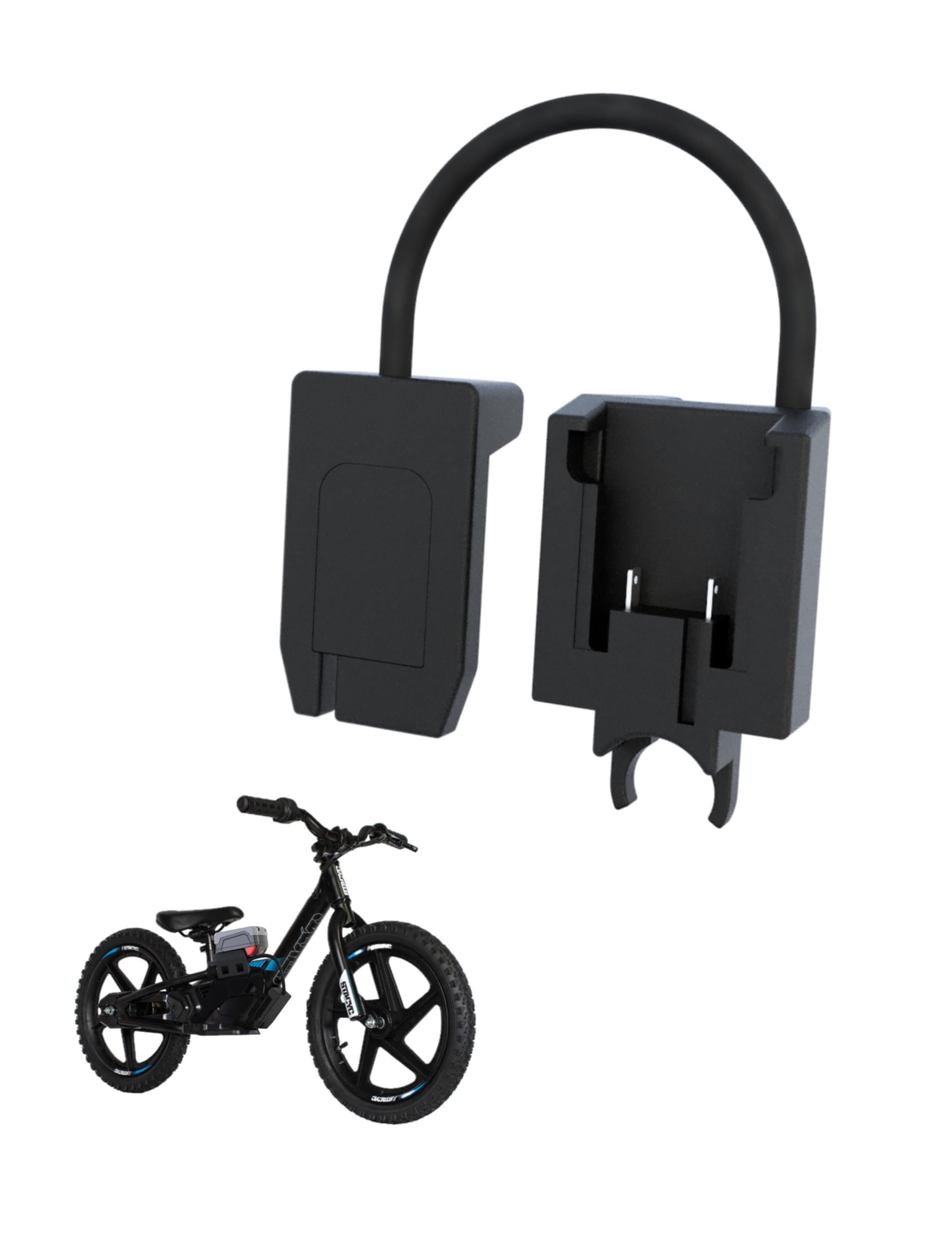 Stacyc to Milwaukee Battery Adapter - Easy to Install - Compatible with 12" and 16" - Uses M18 Lithium Battery