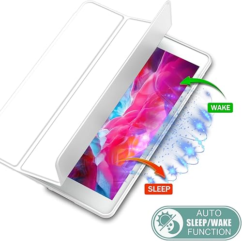 Miniatura 182 de iMieet Funda para iPad 9.7 (modelo 2018/2017, 6ª/5ª generación), funda inteligente con portalápices y parte trasera de silicona suave de piel