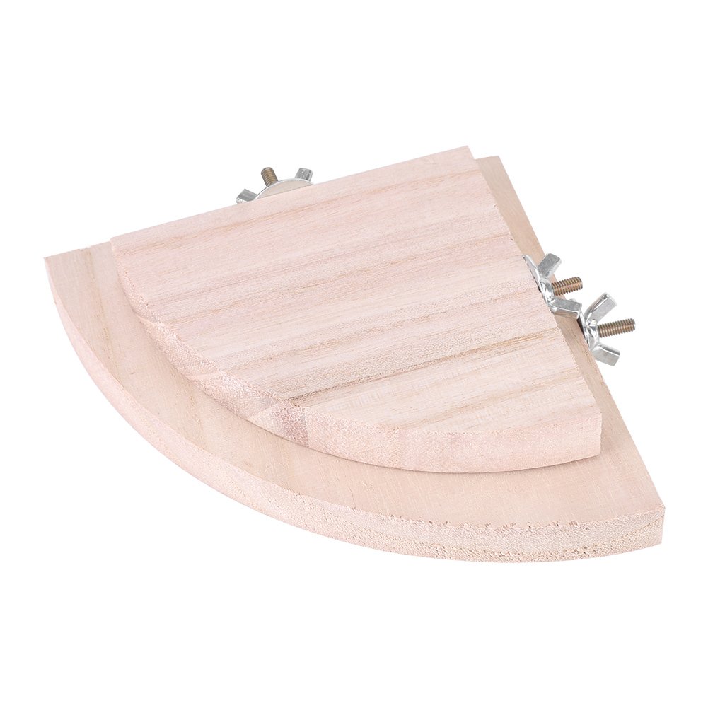 2pcs Piattaforma di Legno Gabbie per Uccelli Posatoio Legno Gabbia per Uccelli Accessorio per Voliera per Nidi Piattaforma Giocattolo per Pet Pappagallo di Criceto Caldo
