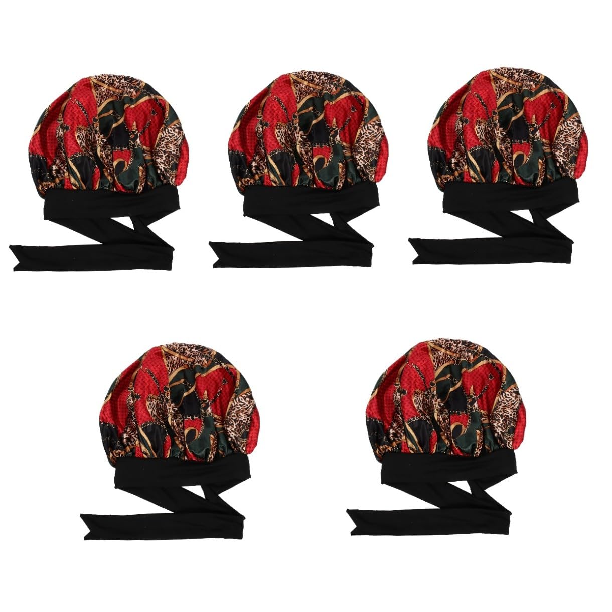 FOMIYES 5 Uds Pañuelo De Seda Para La Cabeza Para Mujer Hijab De Seda Gorro Para Dormir De Seda Envolturas Para La Cabeza Para Mujer La Sombreros Para Mujer Diadema Para Mujer Gorro De