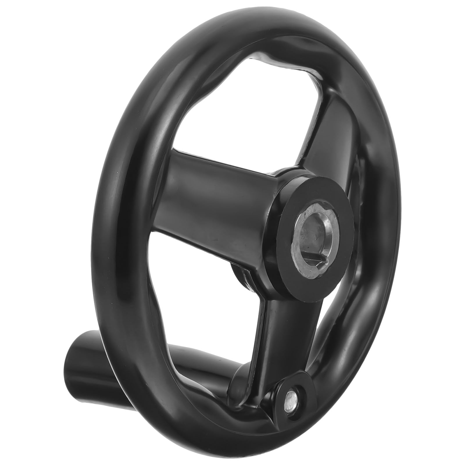 Volante de baquelita de tres radios con manivela desmontable cómodo de sujetar negro
