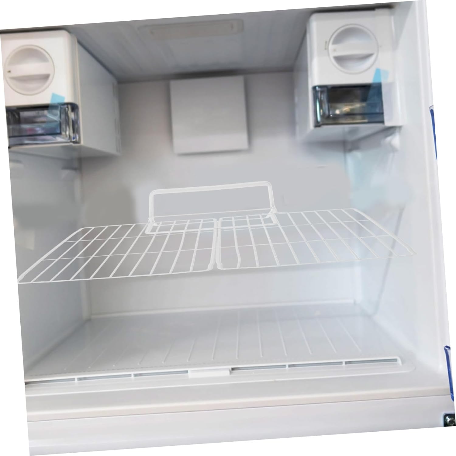 Cabilock 4pcs Freezer Divider for Refrigerator Iron Mesh Shelf Organizer for Efficient Food Storage Homes Supermarkets Easy to Install Wide High