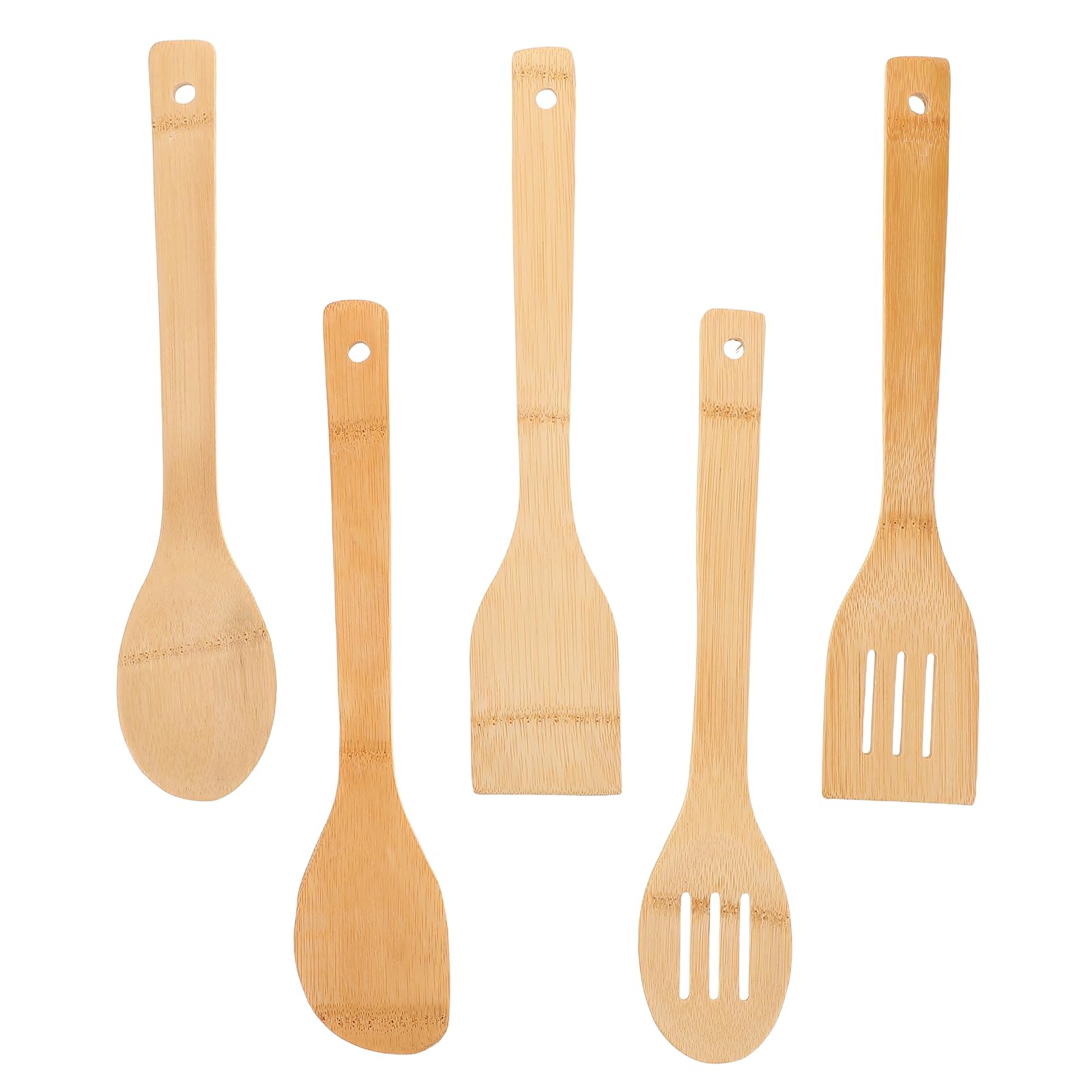 LIFKOME Juego de 15 de cocina de : antiadherente y cuchara ranurada con mango largo.
