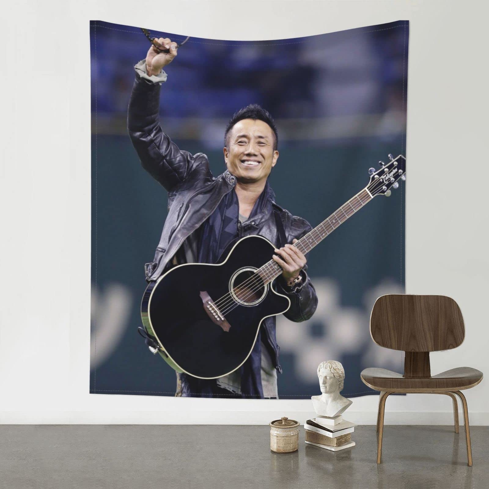 Amazon.co.jp: 写真長渕剛 (5) 屋内/屋外 壁のタペストリー 芸術