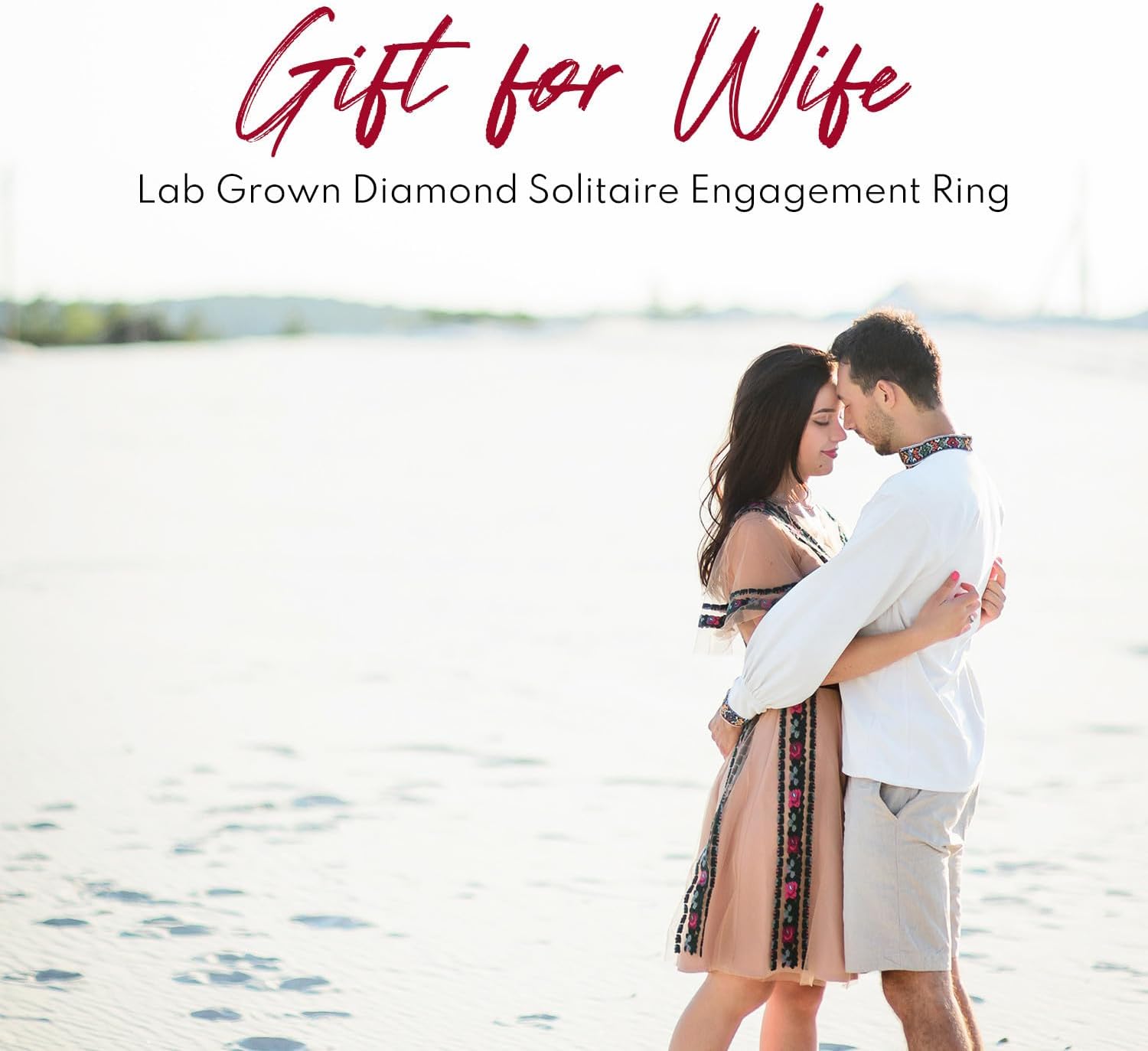 14K White and Yellow Gold Lab Grown Diamond Solitaire Engagement Ring for Women, 4 Prong Rings for Wedding and Valentine Gift 0.25 to 2 Carat TW (F-G Color, VVS-VS Clarity)