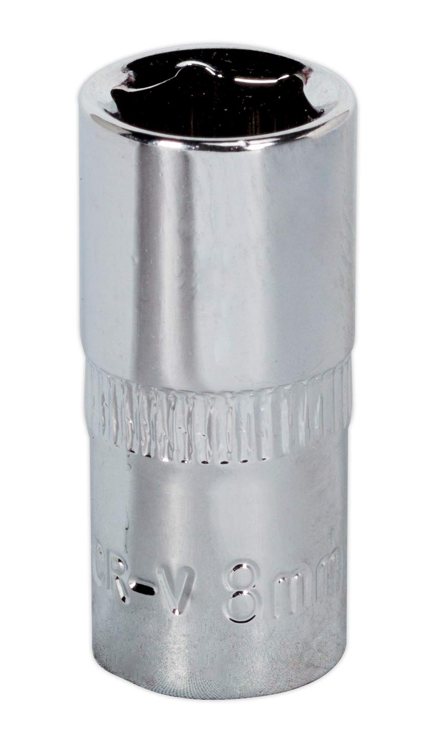 Sealey Sp1408 Walldrive Socket 8Mm 1/4Sq Drive Fully Polished