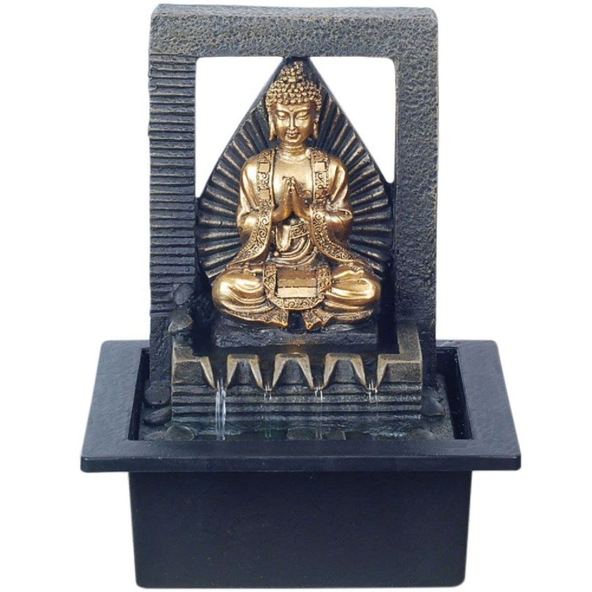 Fontaine Bouddha intérieur 25 cm contre le stress et le bruit